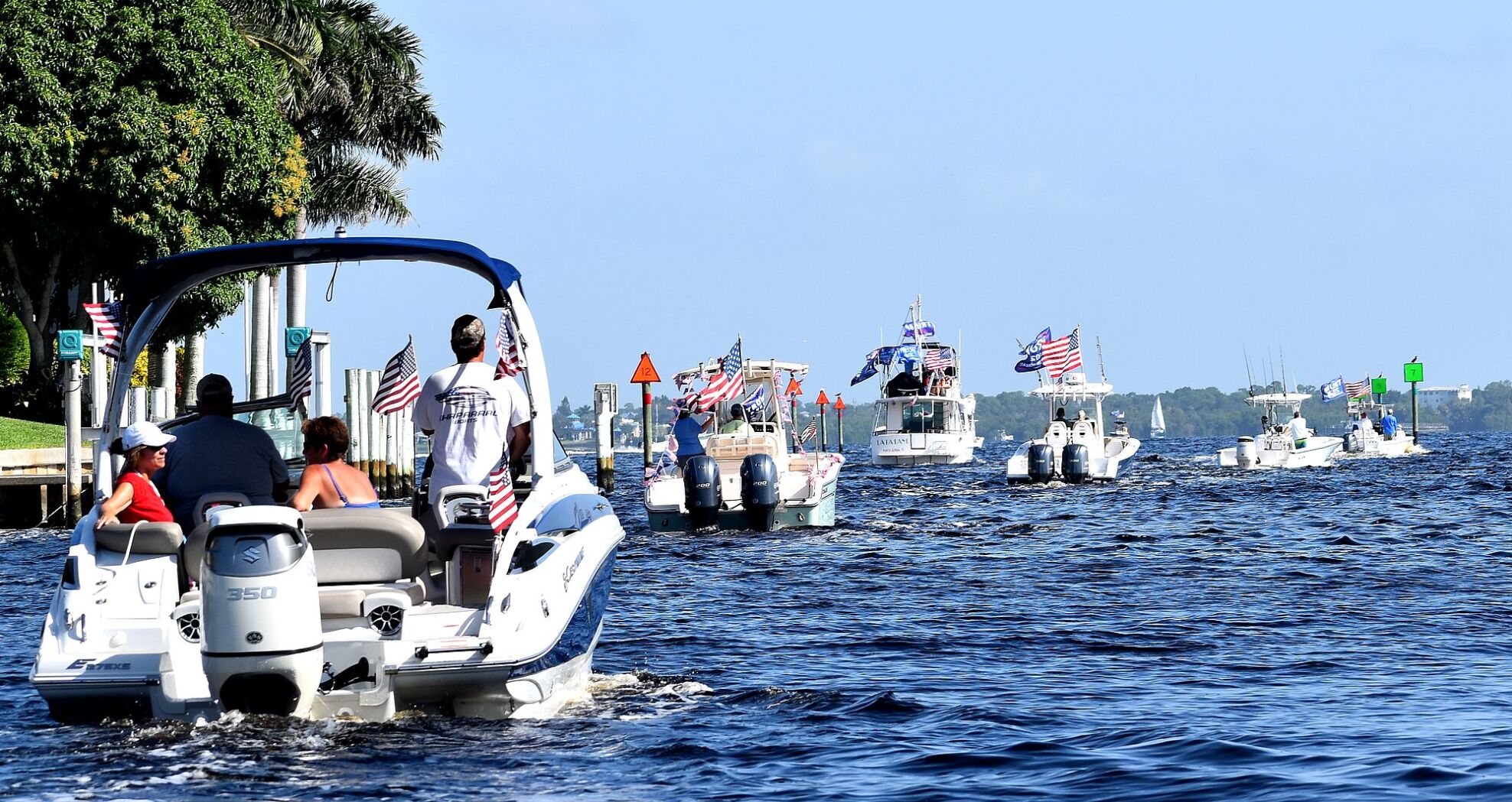 Sunday President Trump boat parade in Charlotte Harbor